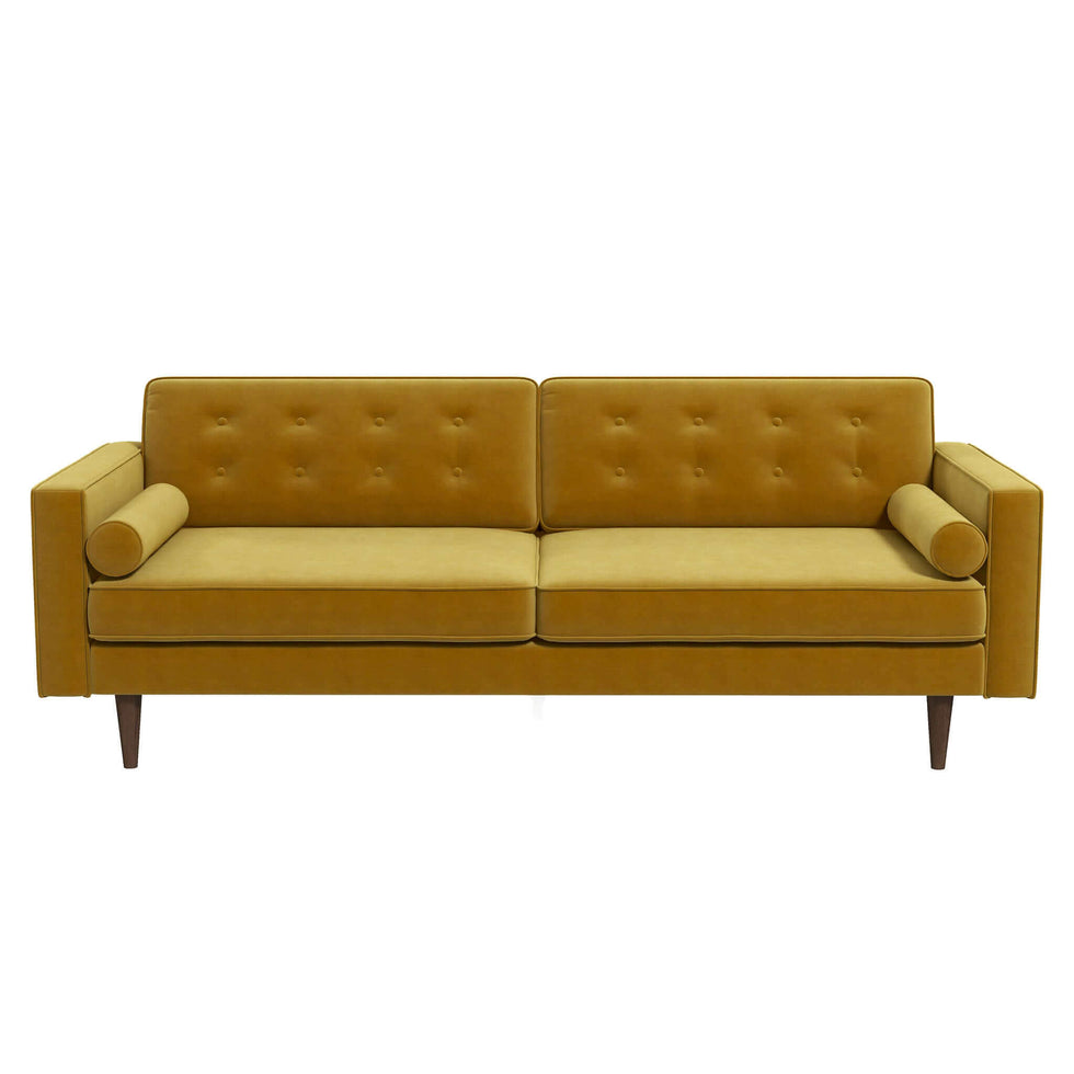Casey Mid Century Modern Velvet Sofa