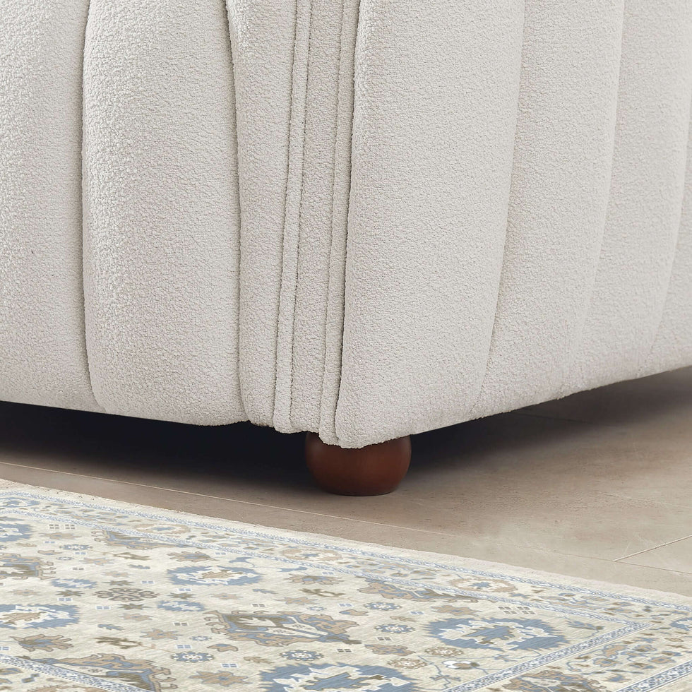 Ashcroft - April Mid-Century Modern Luxury Tight Back Boucle Couch