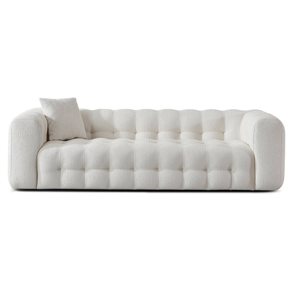 Ashcroft - Eden Modern Tufted Chesterfield Boucle Fabric Sofa