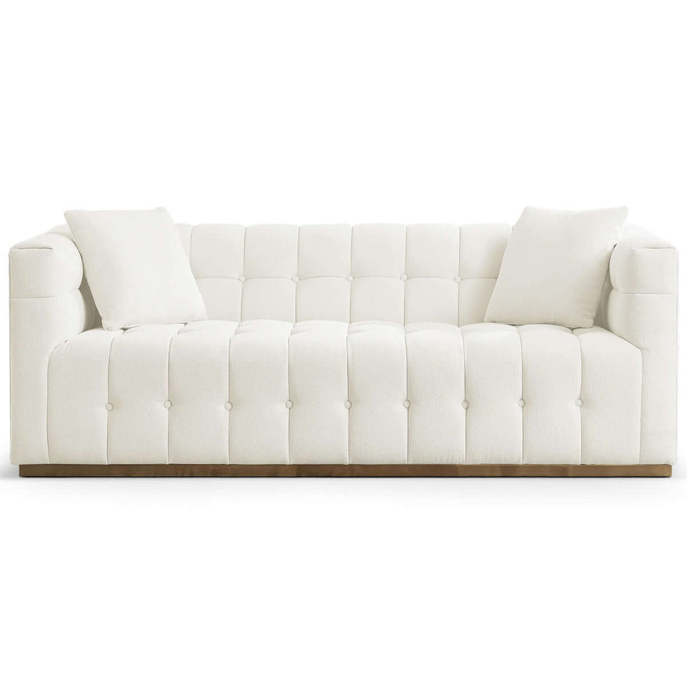 Ashcroft - Eleanor Boucle Sofa in Beige