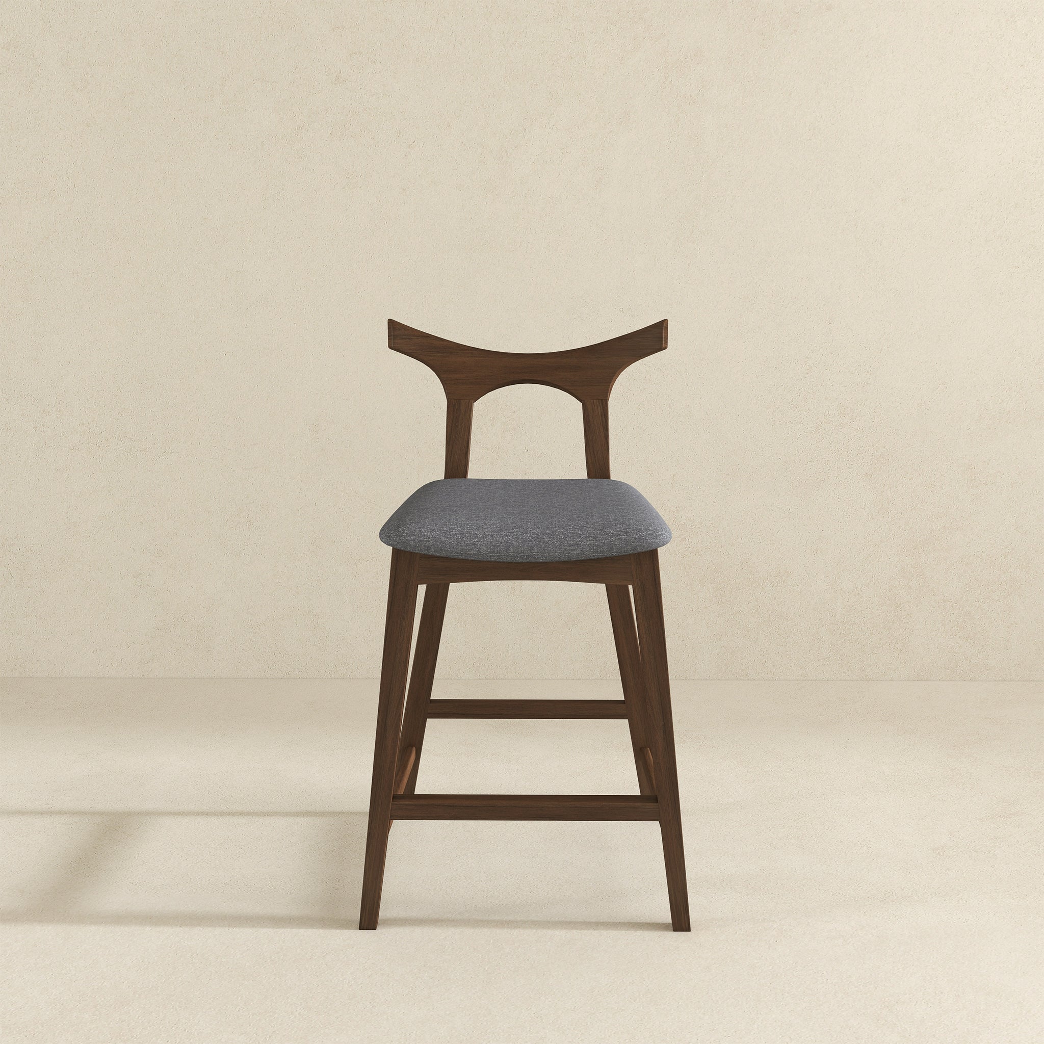 Ashcroft - Hester Solid Wood Upholstered Square Bar Chair (Set Of 2)