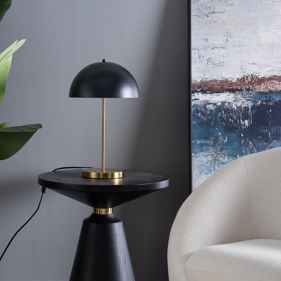 Ashcroft - Stratos Table Lamp - Black outer - White inner
