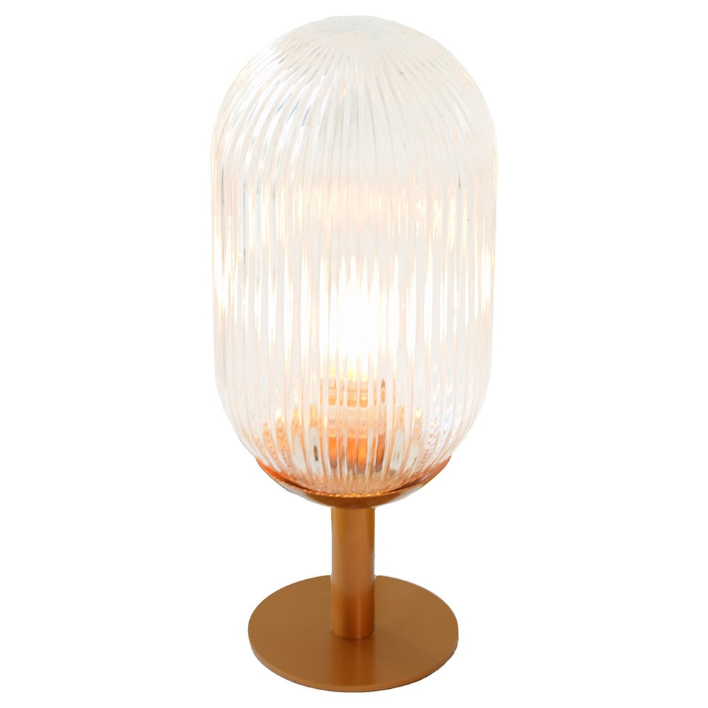 Ashcroft - Clario Bronze Clear Glass Table Lamp