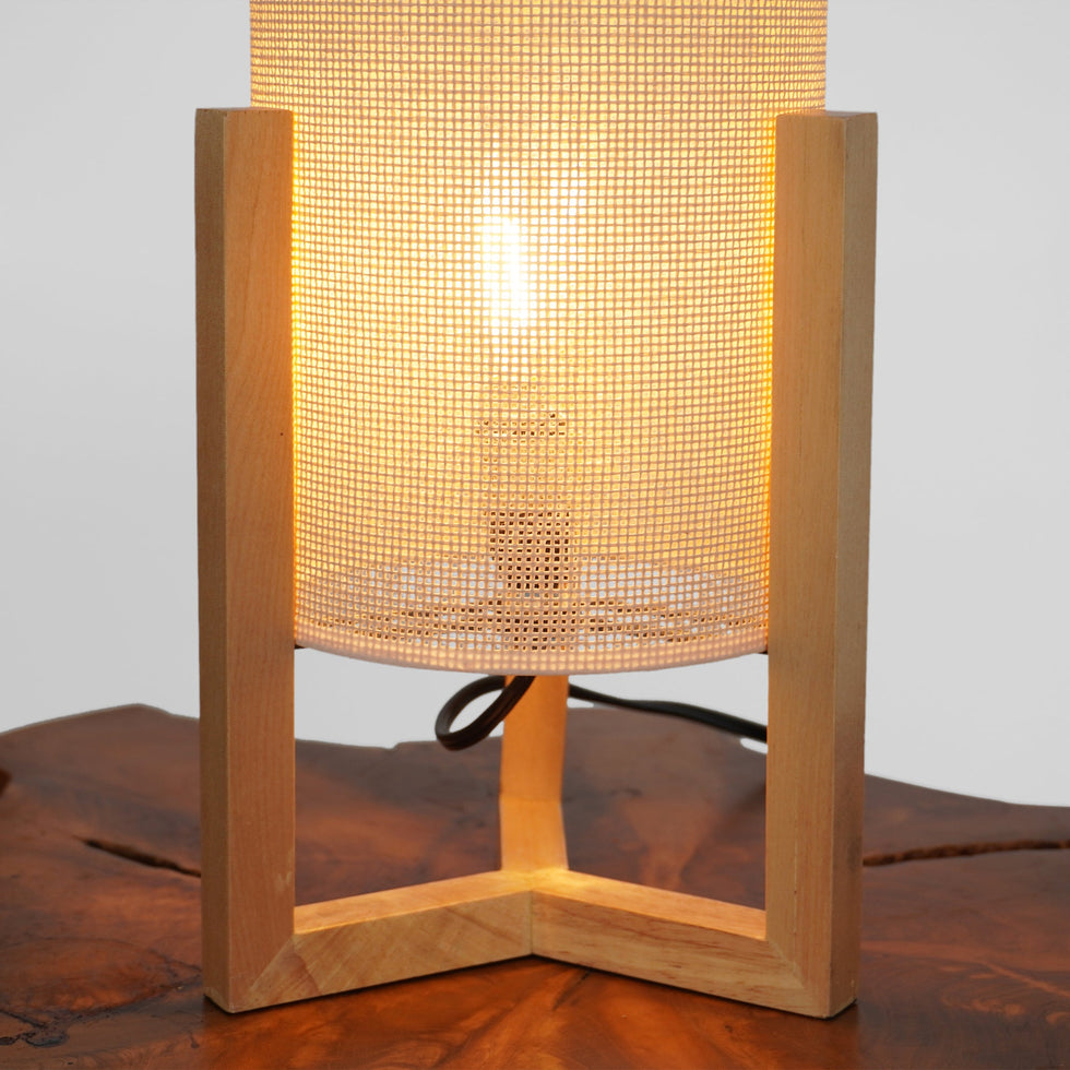 Ashcroft - Rayna Table Lamp Oak and Natural