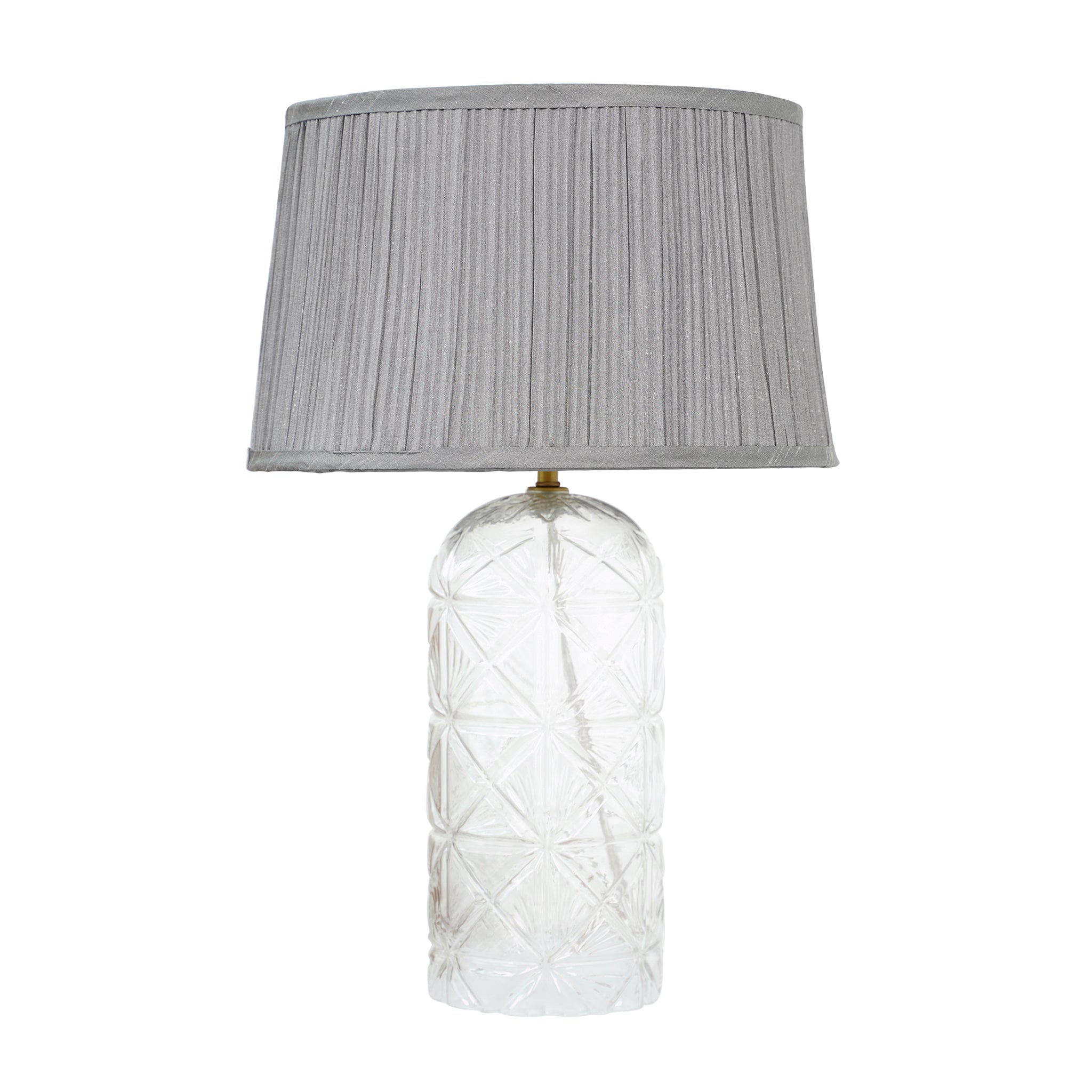 Ashcroft - Luxora Table Lamp Gold in Clear and Gray
