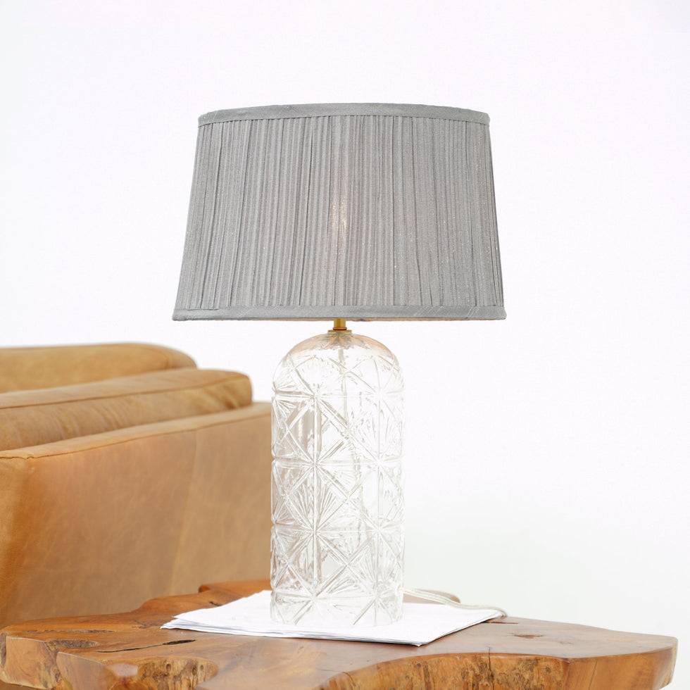 Ashcroft - Luxora Table Lamp Gold in Clear and Gray