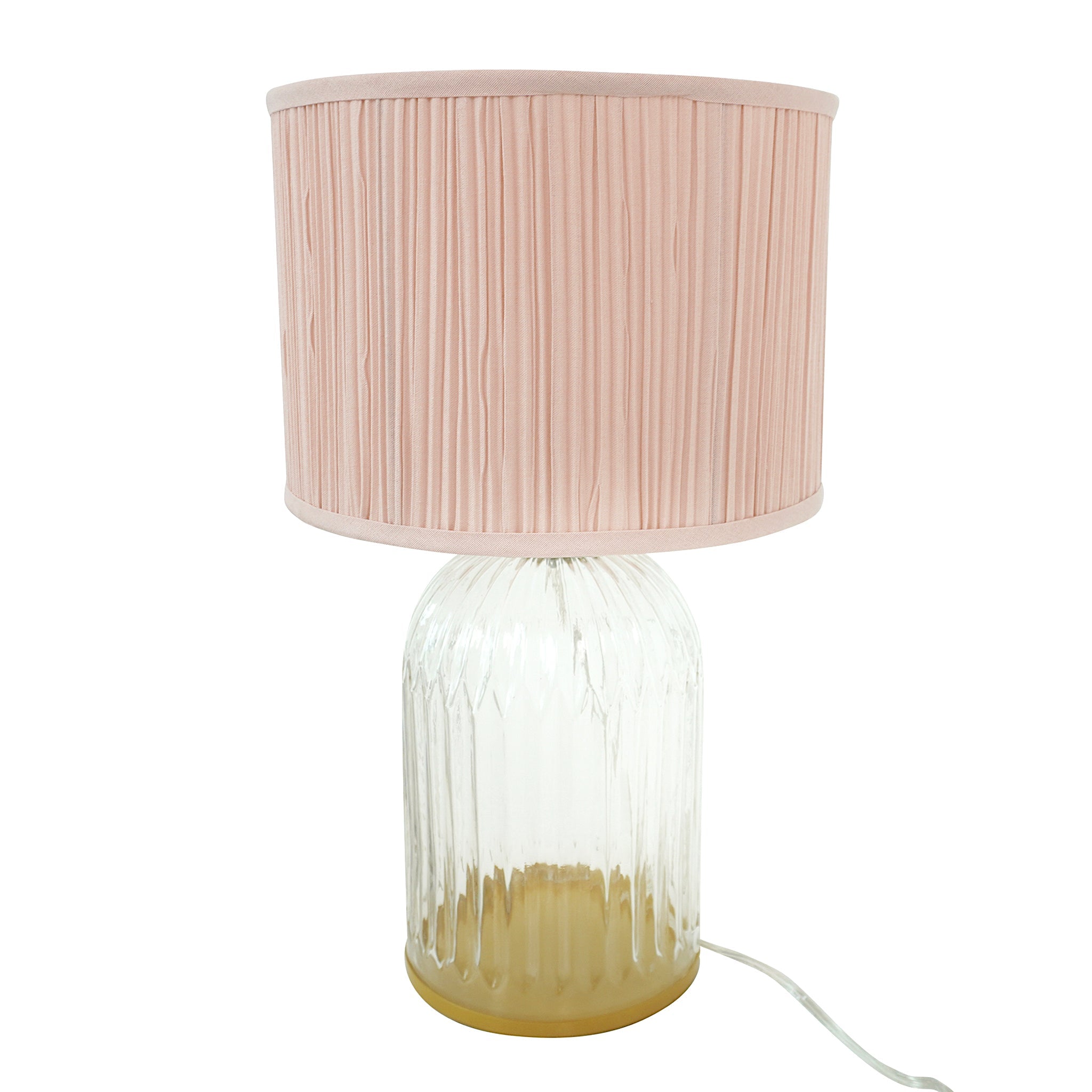 Ashcroft - Nebulis Table Lamp Gold - Clear and Pink