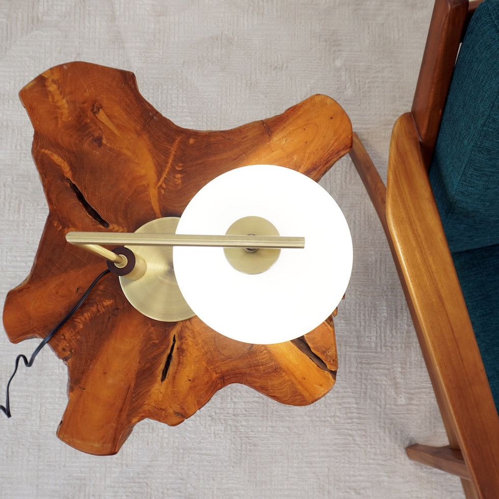 Ashcroft - Wander Right Angle Glass Table Lamp - Bronze