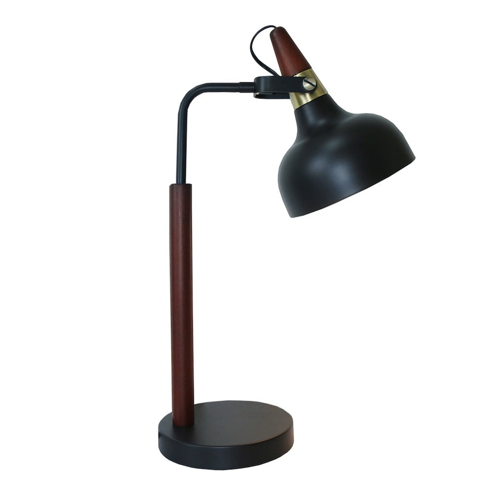 Ashcroft - GlowLite Black Table Lamp with Cone Shade