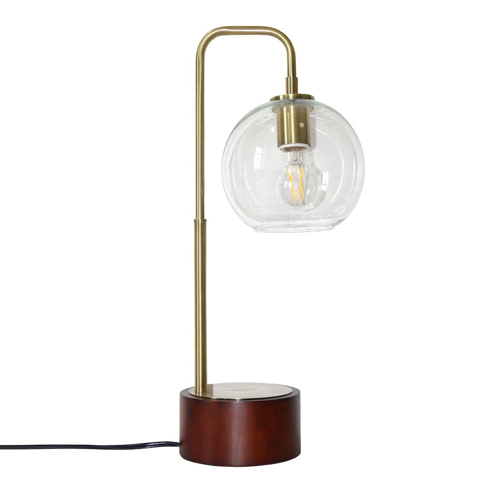 Ashcroft - LuxeRay Simple Glass Globe Arched Table Lamp
