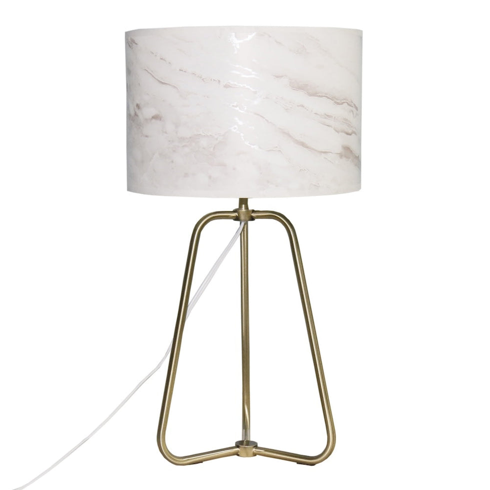 Ashcroft - Optima Marble Lampshade Table Lamp - Bronze