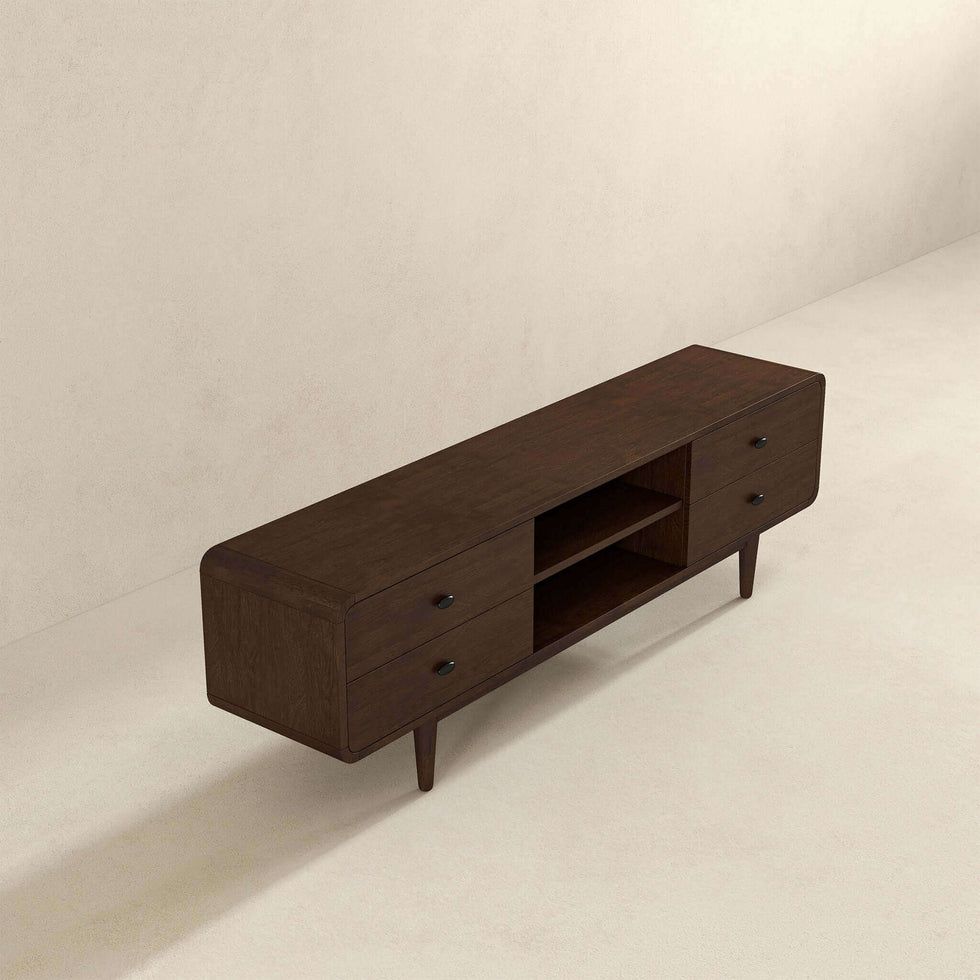 Ashcroft – Alexa Mid-Century Modern Style TV Stand in Brown