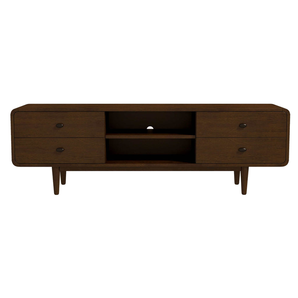 Ashcroft – Alexa Mid-Century Modern Style TV Stand in Brown