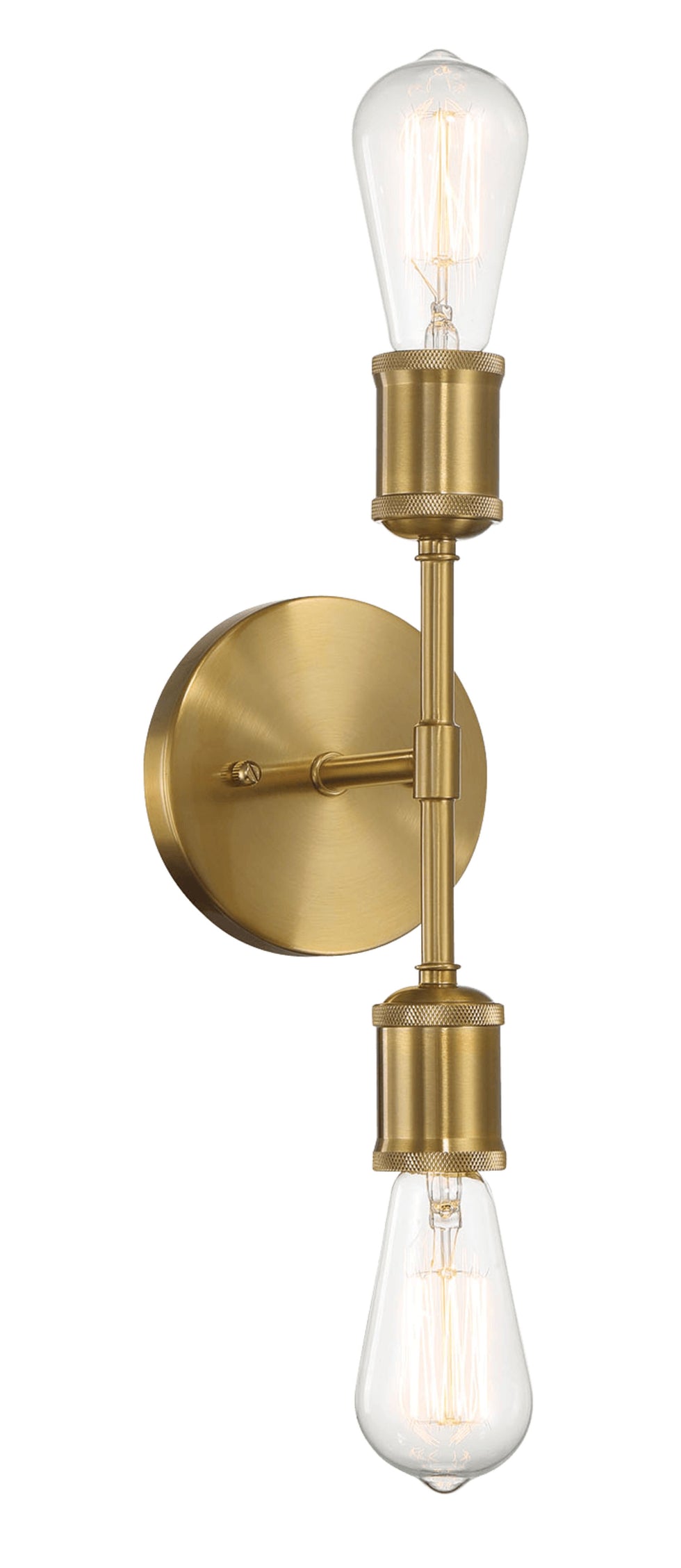 Ashcroft - Reverie Double Lights Bathroom Wall Sconce over Mirror Bedroom Hallway Entryway 5"W × 10.75"H × 5"E