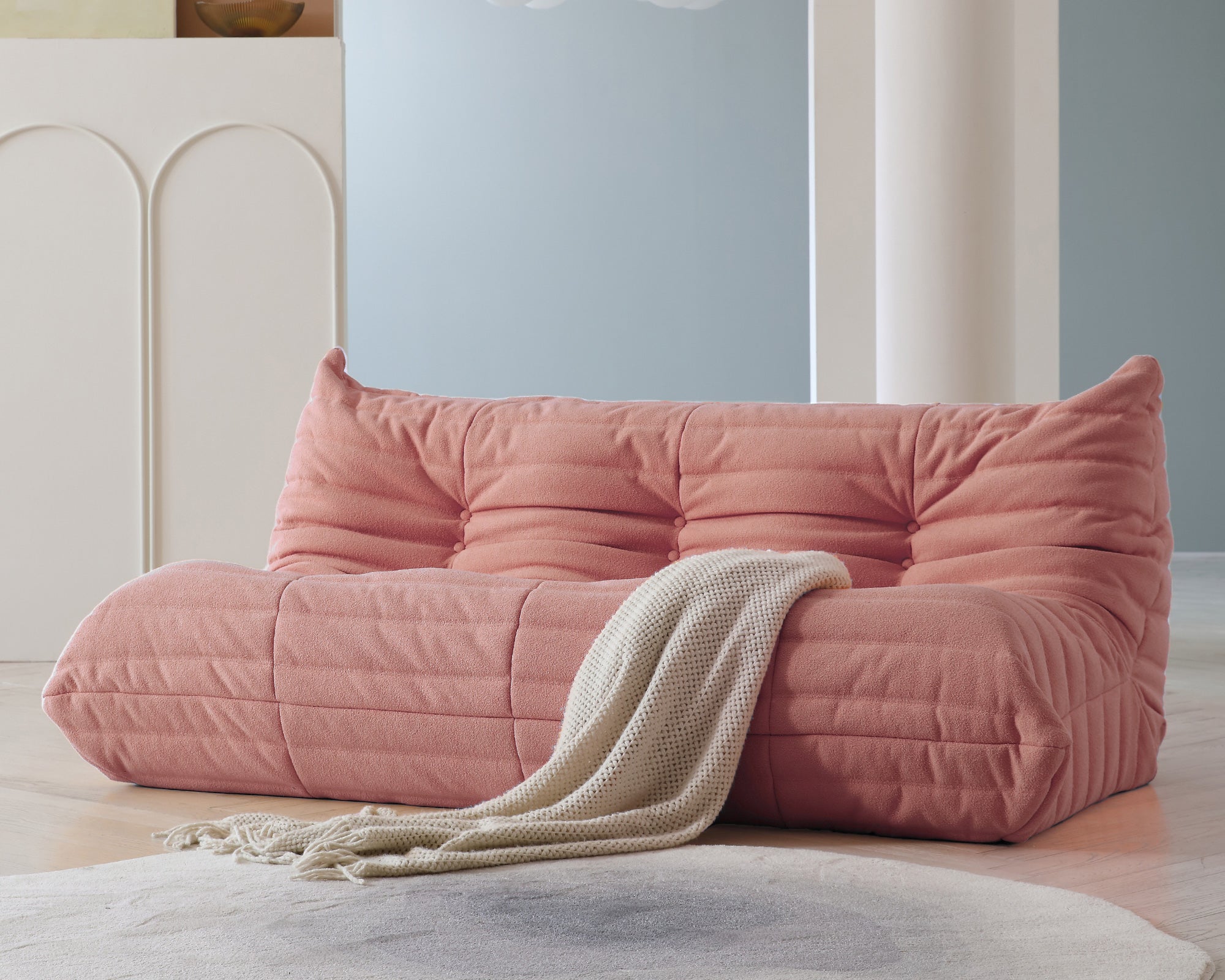 Crenus - Caterpillar 68.9" 3 Seater Floor Sofa