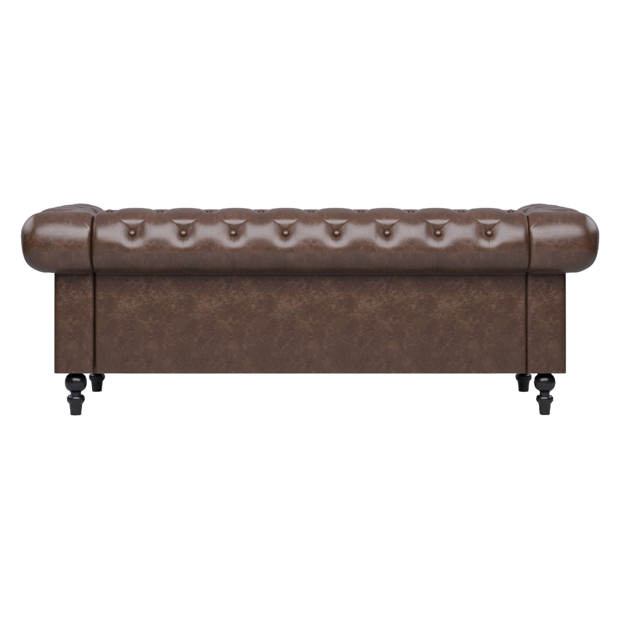 Crenus - Chesterfield PU Leather Sofa