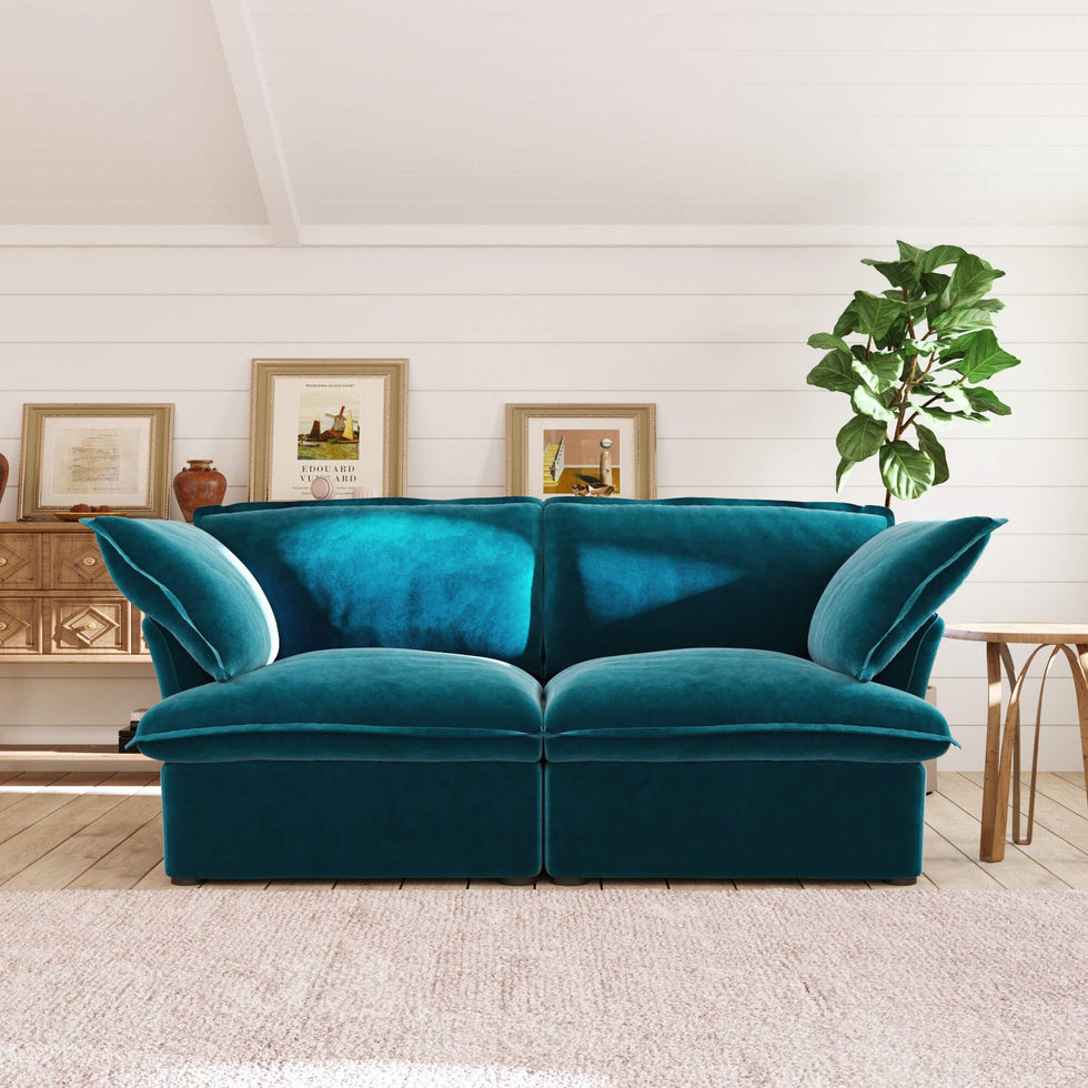 Crenus - Softspot 82.66" Loveseat Couch Sofa Cover