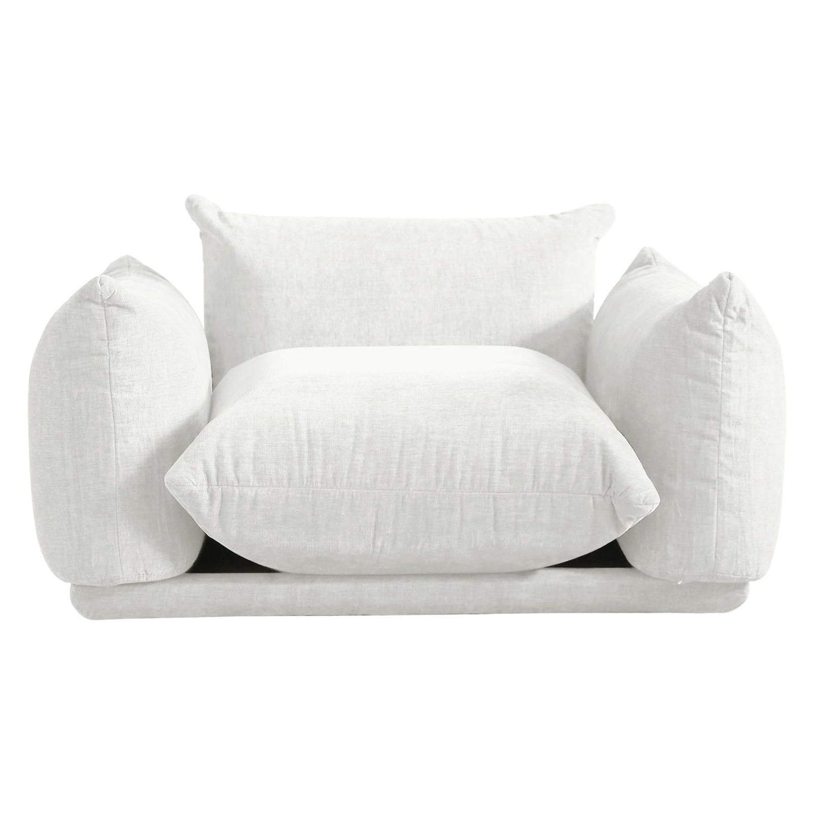 Crenus - Sereno 50.39" Single Armrest Sofa Chenille Floor Sofa