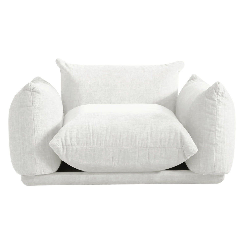 Crenus - Sereno 50.39" Single Armrest Sofa Chenille Floor Sofa