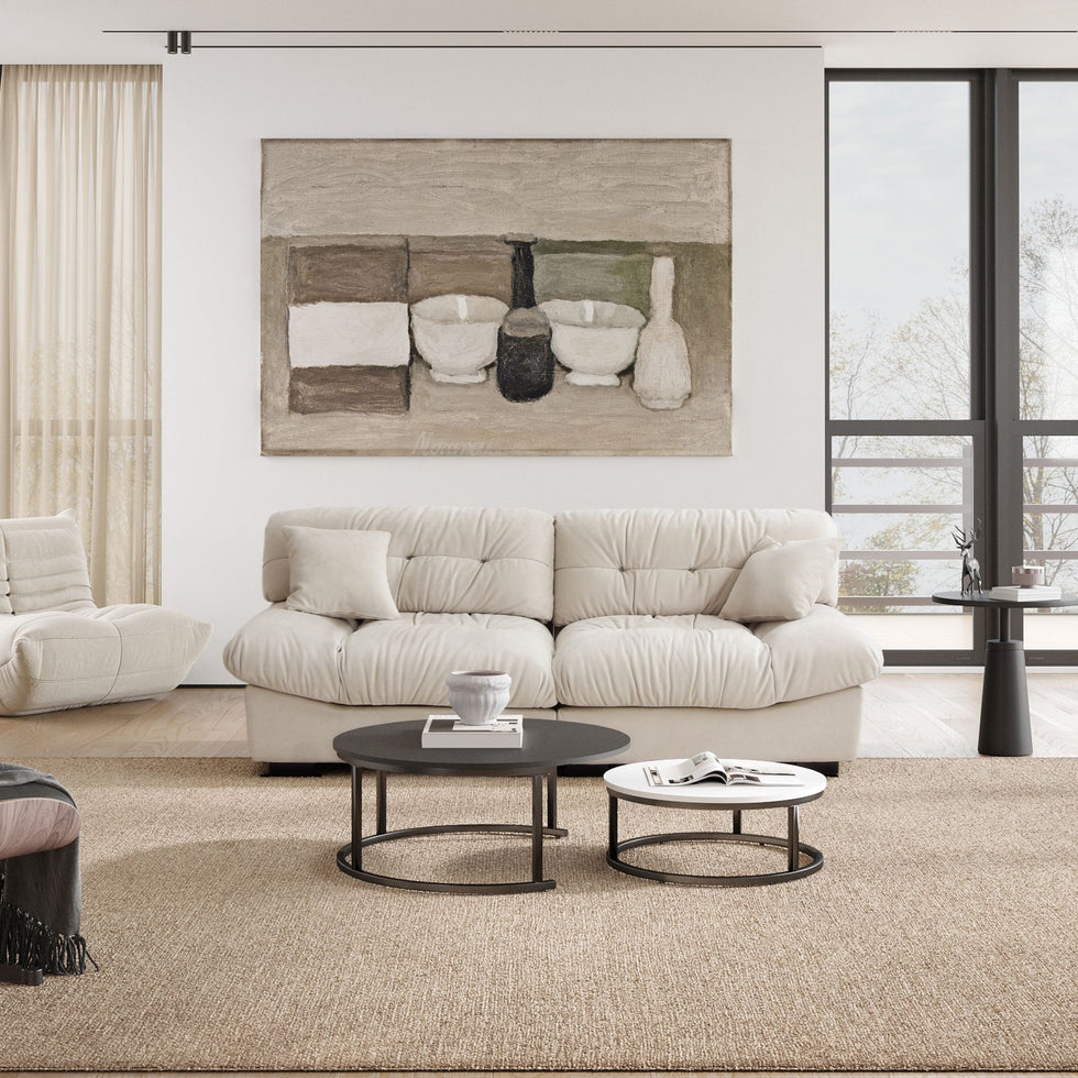 Crenus - Soffice Microfiber Suede Pet-friendly Sofa
