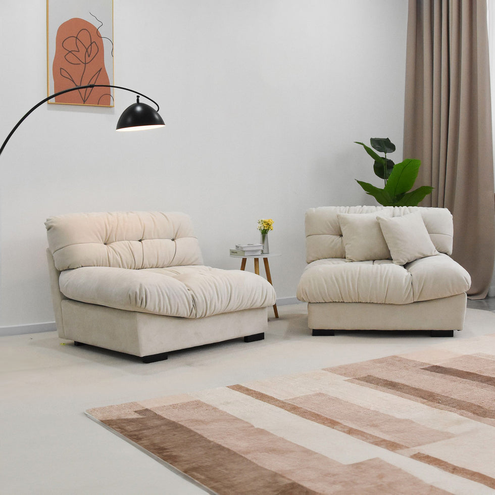 Crenus - Soffice Microfiber Suede Pet-friendly Sofa