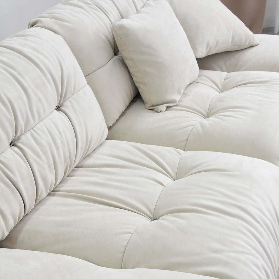 Crenus - Soffice Microfiber Suede Pet-friendly Sofa