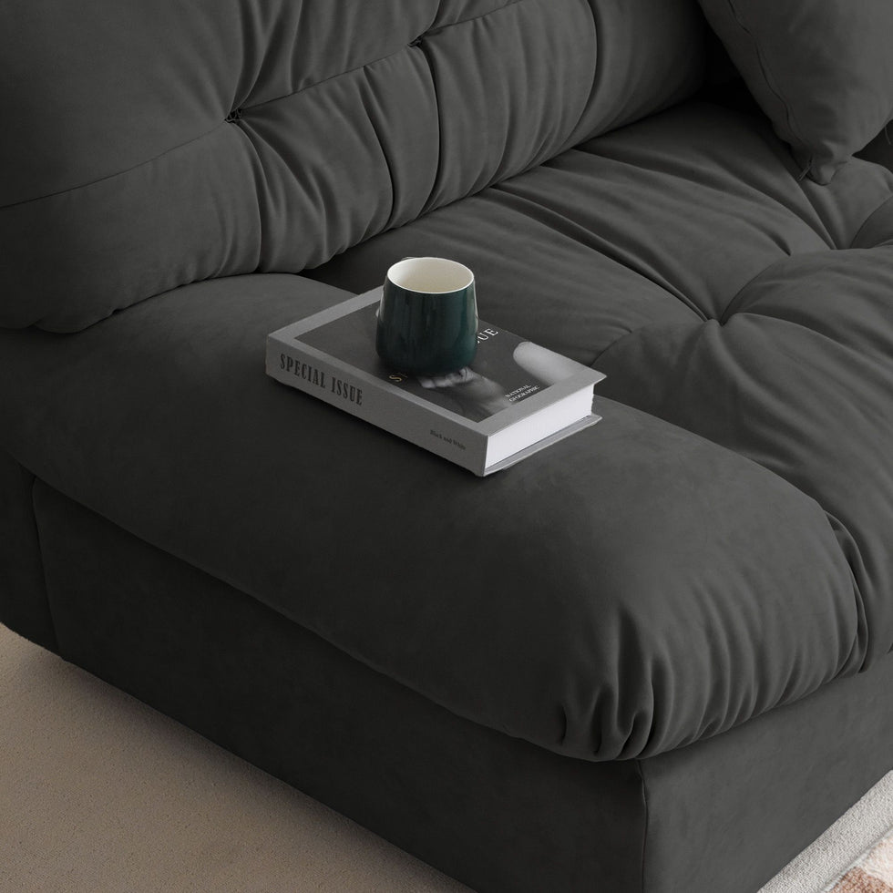 Crenus - Soffice Microfiber Suede Pet-friendly Sofa