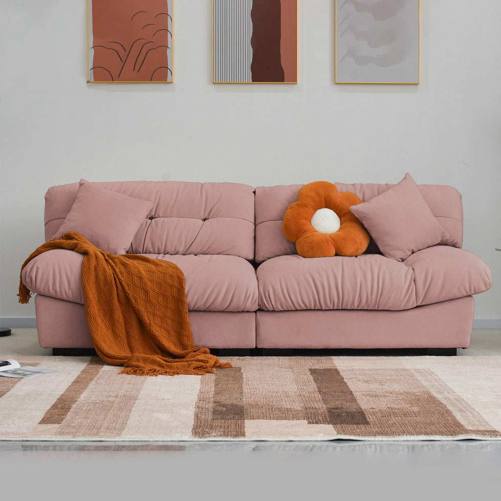 Crenus - Soffice Microfiber Suede Pet-friendly Sofa