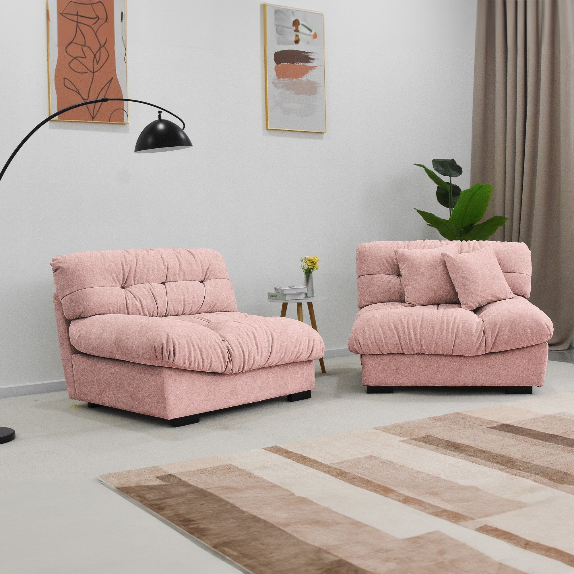 Crenus - Soffice Microfiber Suede Pet-friendly Sofa