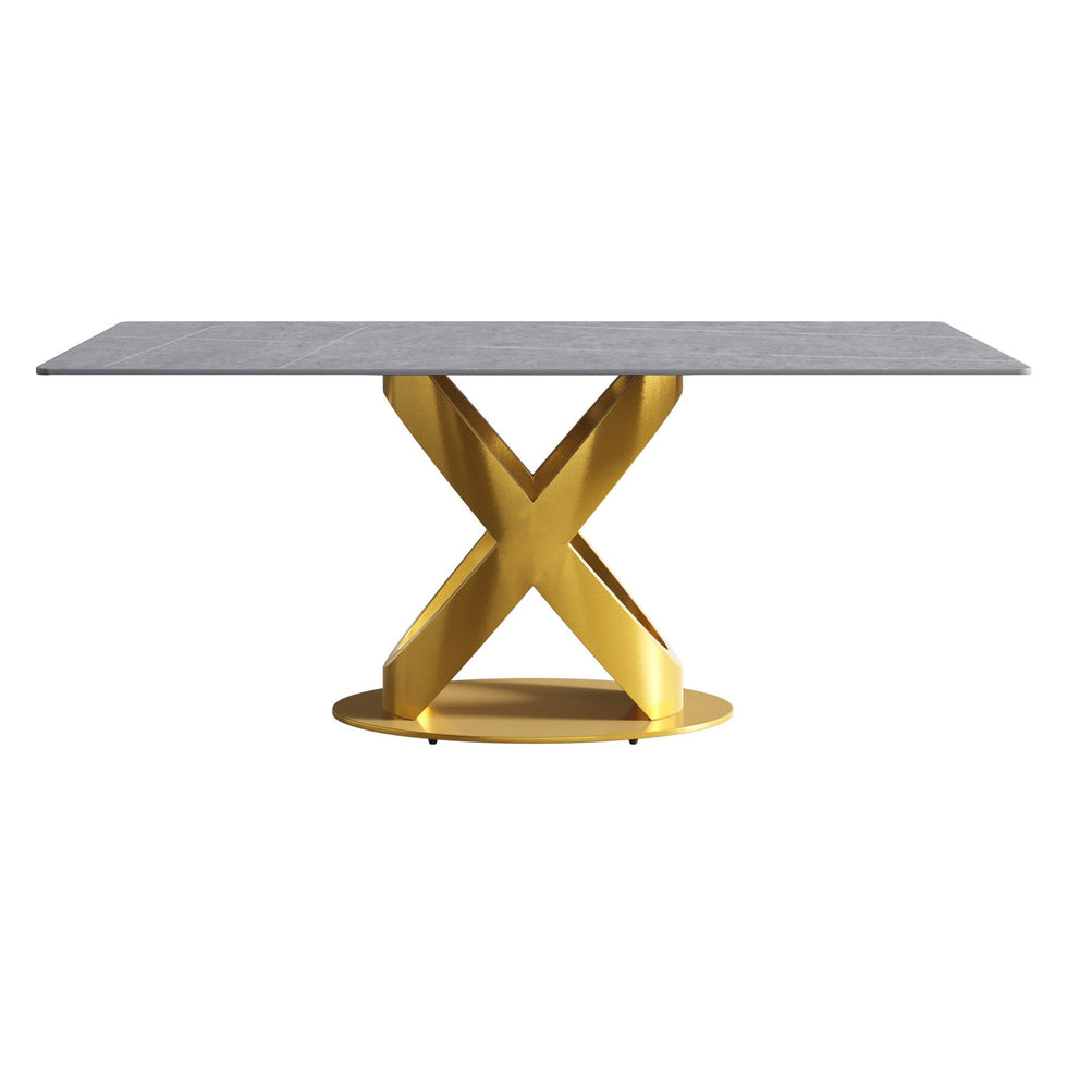 Crenus - Basalto Rectangular Dining Table