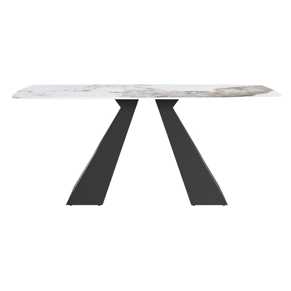 Crenus - La Regina Curved Rectangular Dining Table