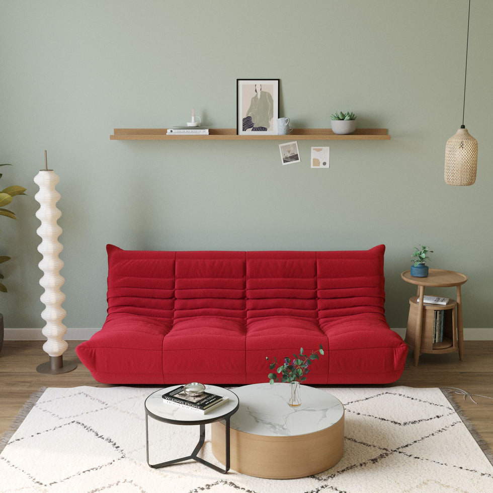 Crenus - Caterpillar 68.9" 3 Seater Floor Sofa