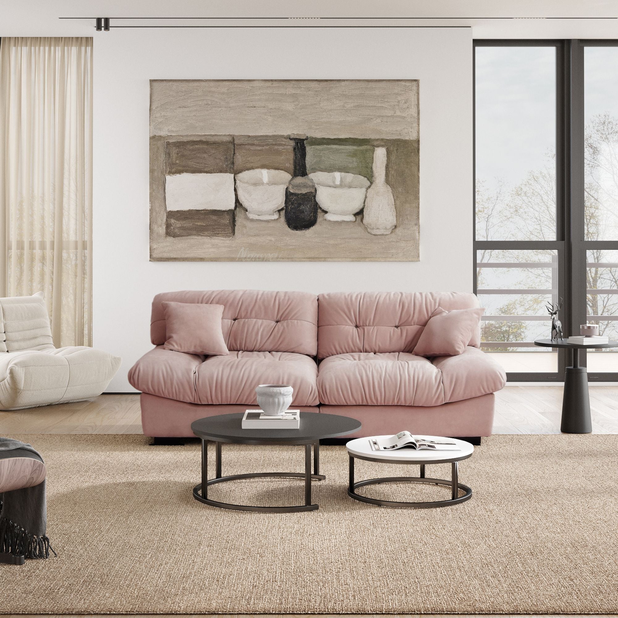 Crenus - Soffice Microfiber Suede Pet-friendly Sofa