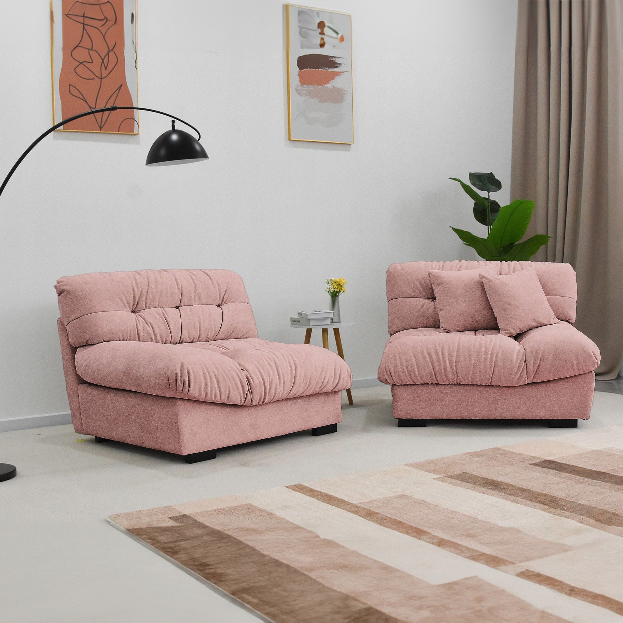 Crenus - Soffice Microfiber Suede Pet-friendly Sofa
