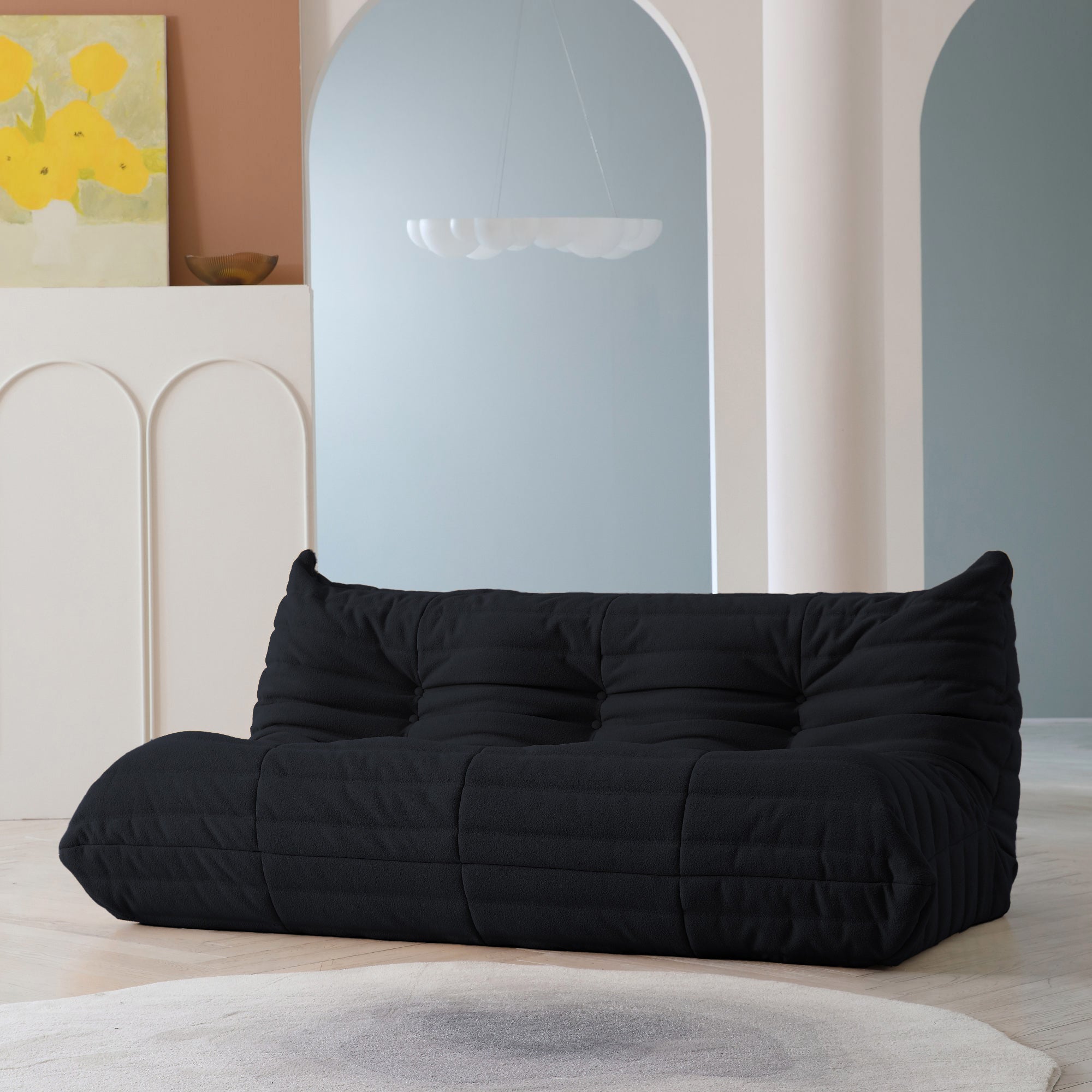Crenus - Caterpillar 68.9" 3 Seater Floor Sofa