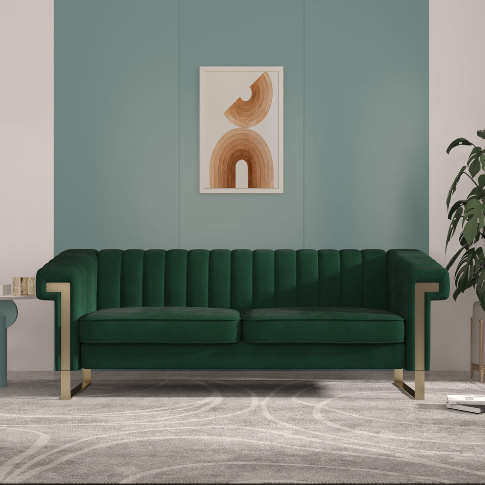 Crenus - Liliana Tufted Velvet Sofa