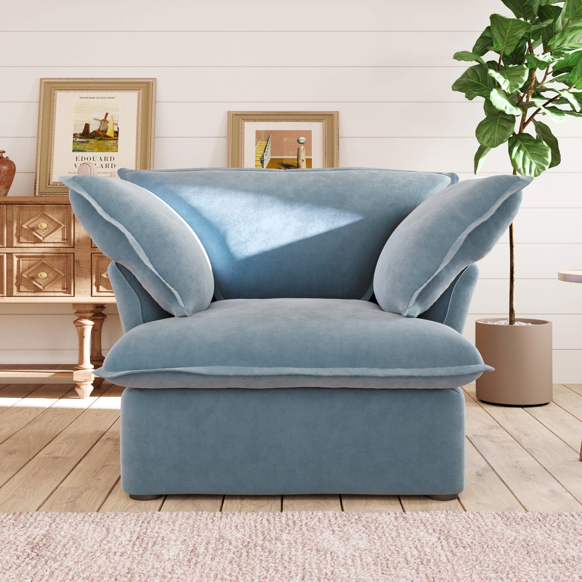 Crenus - Softspot 43.3" Single Seat Sofa Cover