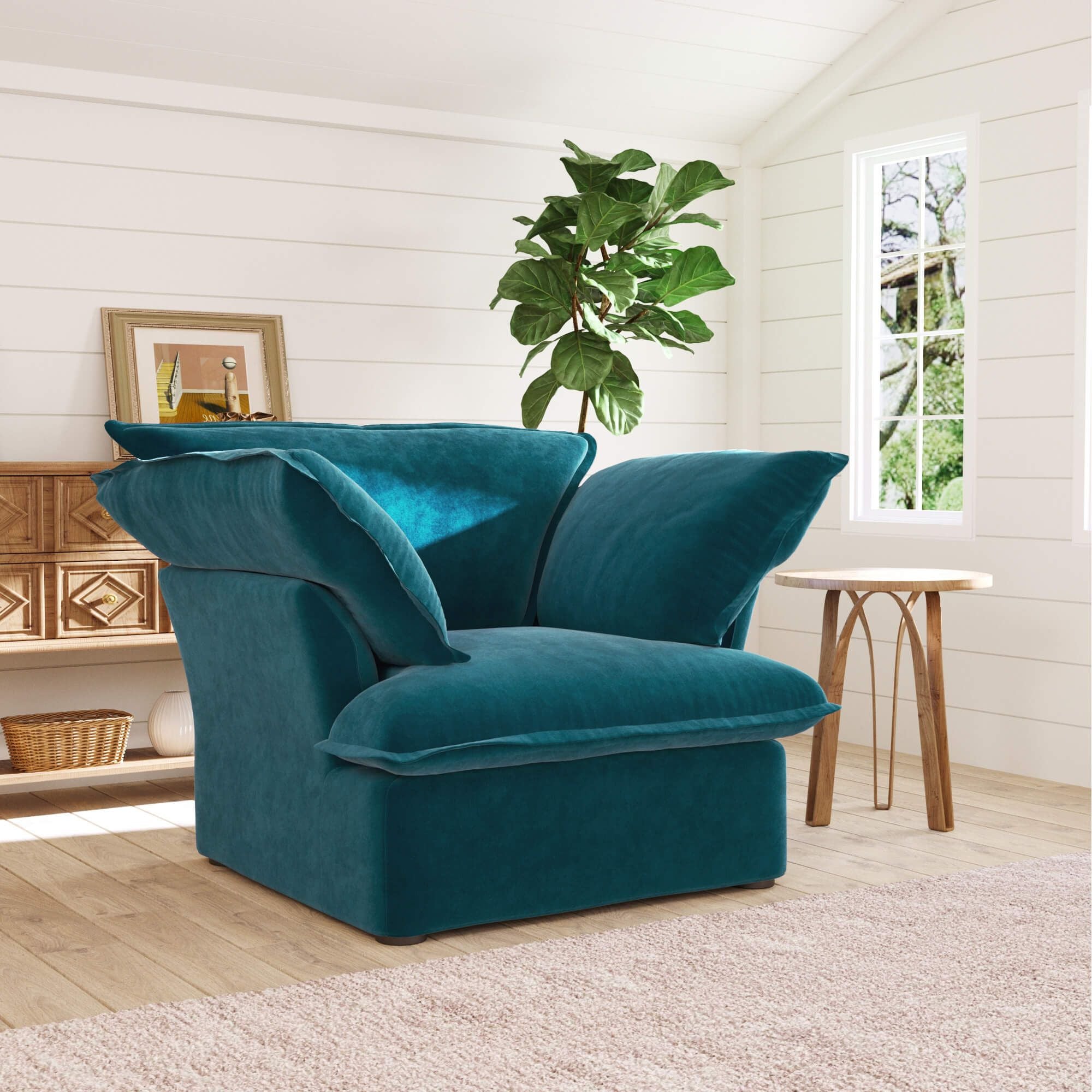 Crenus - Softspot 43.3" Single Seat Sofa Cover
