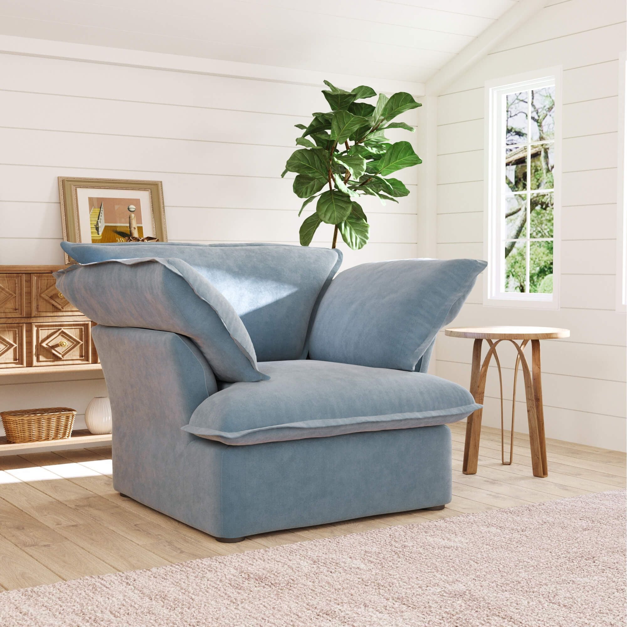 Crenus - Softspot 43.3" Single Seat Sofa Cover