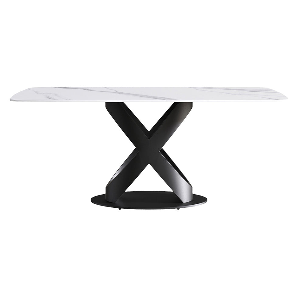 Crenus - Luserna Curved Rectangular Dining Table