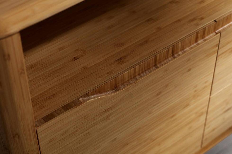 Greenington - Currant Media Unit in Caramelized, Bamboo
