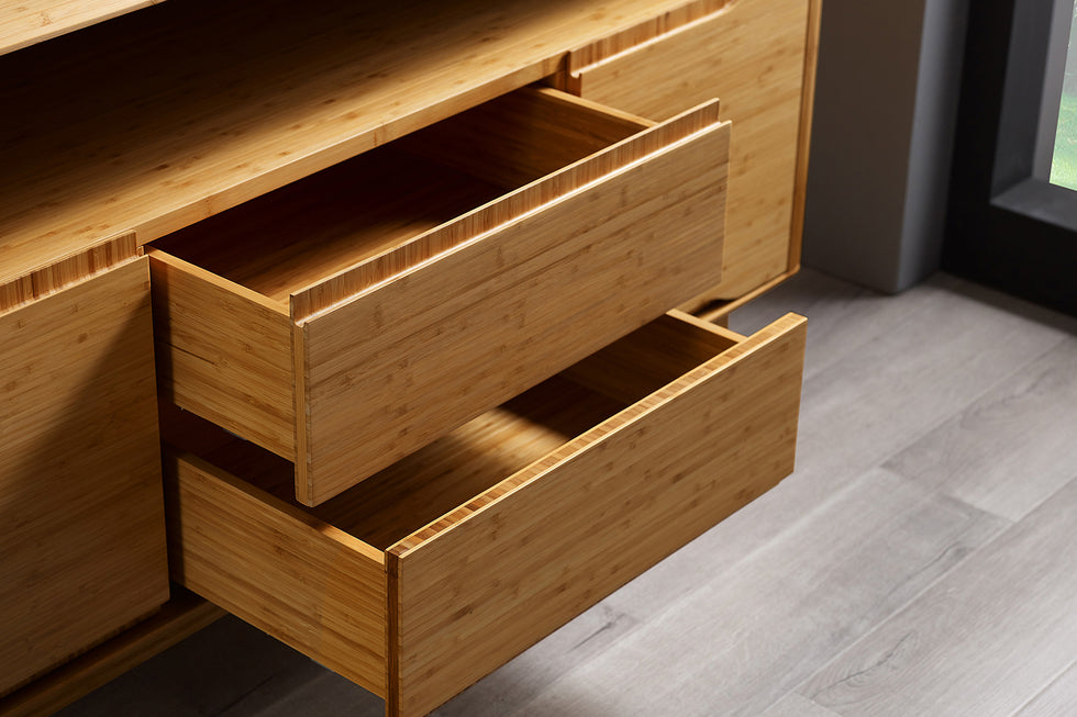 Greenington - Currant Media Unit in Caramelized, Bamboo