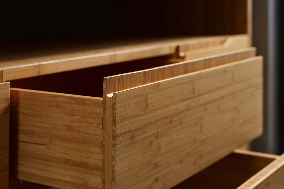 Greenington - Currant Media Unit in Caramelized, Bamboo