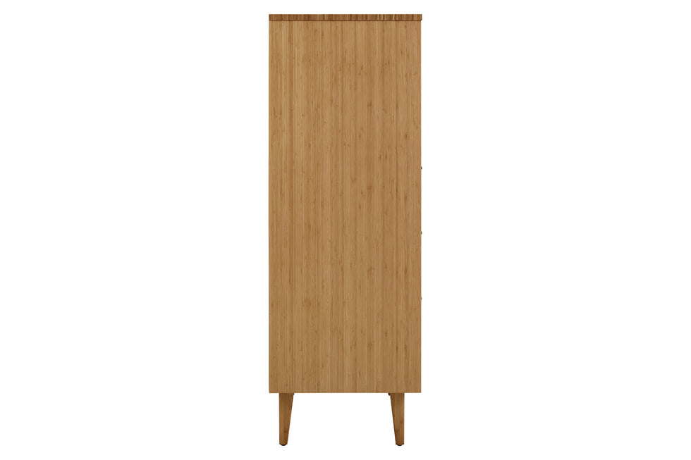 Greenington - Sienna Five Drawer High Chest in Caramelized, Bamboo