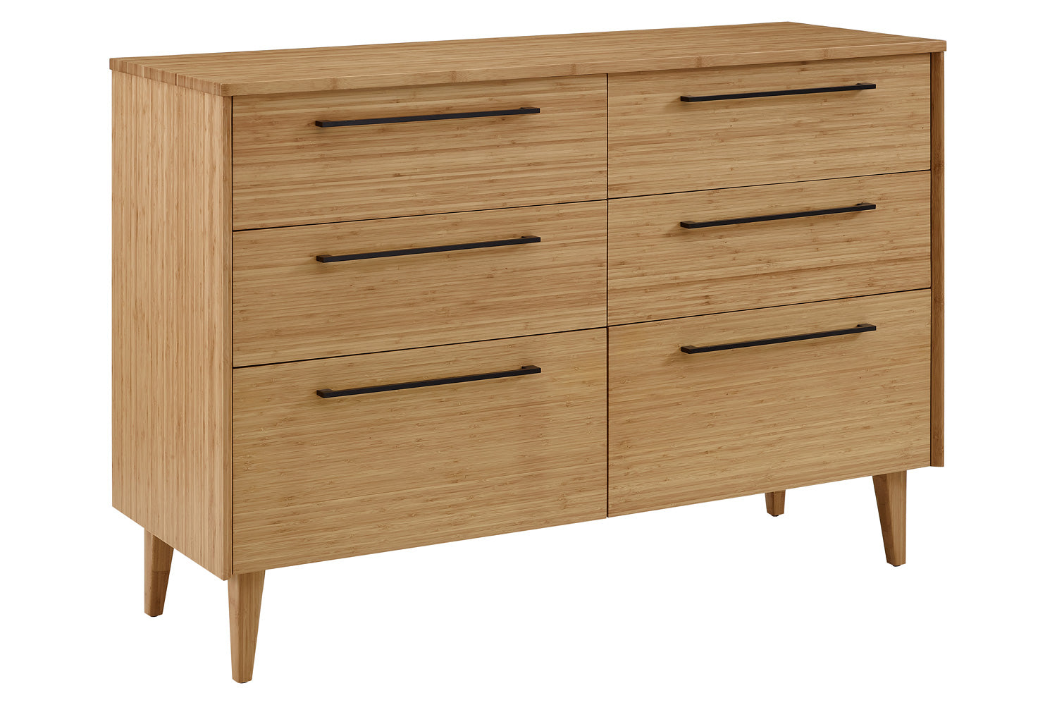 Greenington - Sienna Six Drawer Double Dresser in Caramelized, Bamboo
