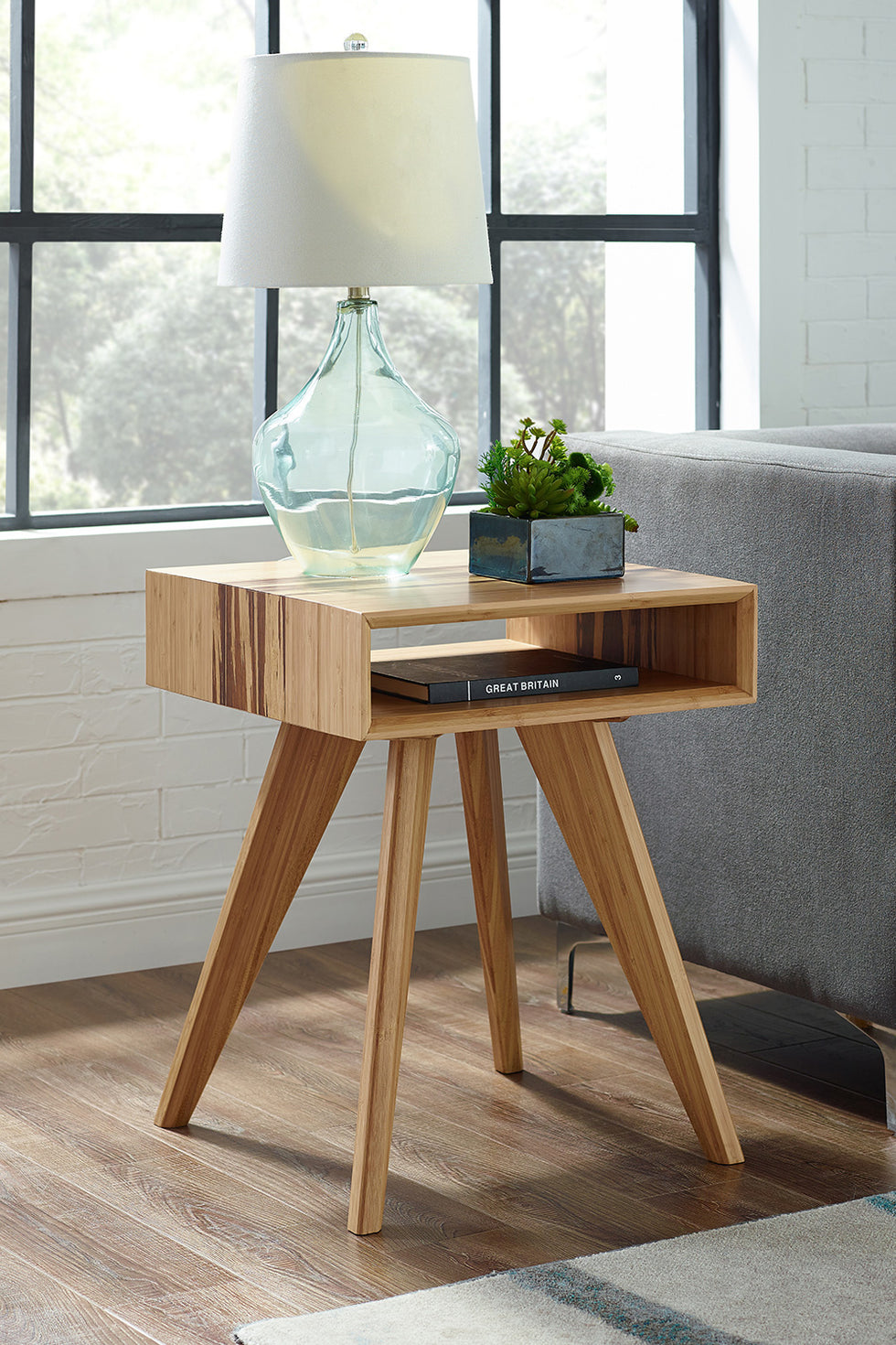 Greenington - Azara End Table in Caramelized, Bamboo