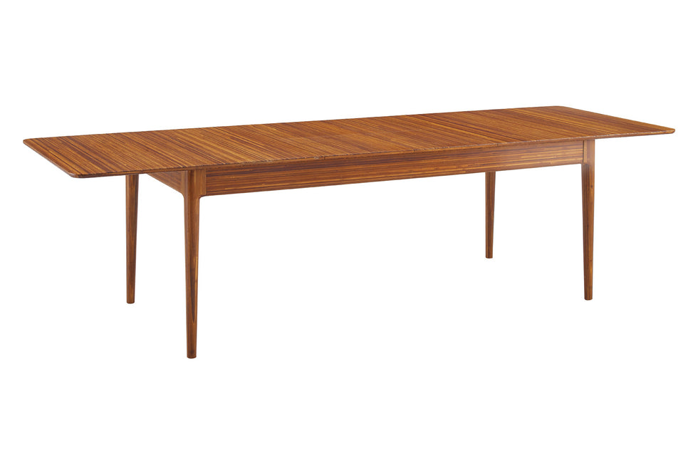 Greenington - Erikka 110" Double-Leaves Extension Dining Table in Amber, Bamboo