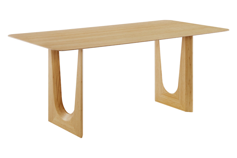 Greenington - Hanna Dining Table in Wheat, Solid Moso Bamboo