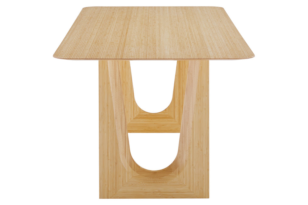 Greenington - Hanna Dining Table in Wheat, Solid Moso Bamboo