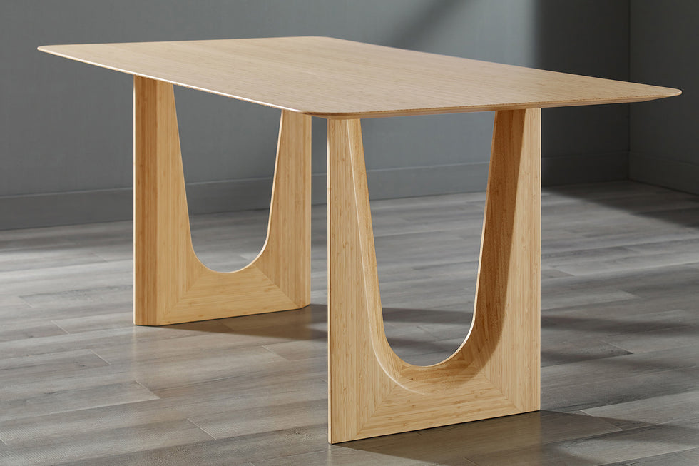 Greenington - Hanna Dining Table in Wheat, Solid Moso Bamboo